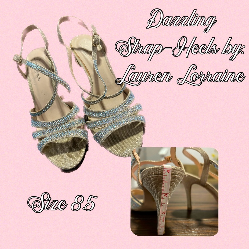💎Elegant ~ Sparkly 🤩 Lauren Lorraine Heels ~ Size 8.5